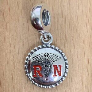 Pandora RN Nurse Dangle Charm, S925 Silver Bracelets